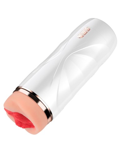 SHEQU - MASTURBADOR VAGINA RILEY COM VIBRAÇÃO E ONDAS ESTIMULANTES