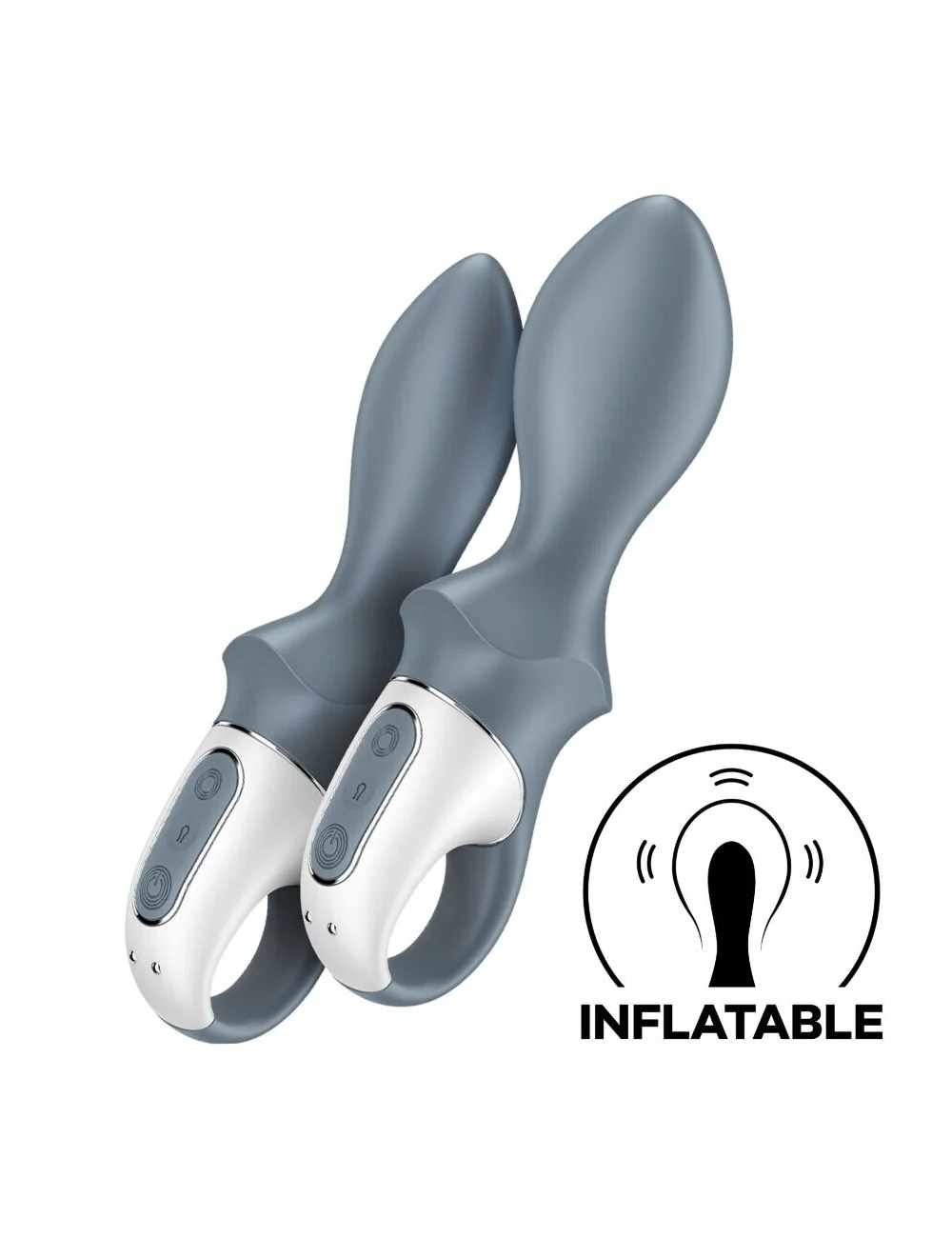 SATISFYER - BOMBA DE AR BOOTY 1 VIBRADOR INFLÁVEL ANAL CINZA SATISFYER - BOMBA DE AR BOOTY 1 VIBRADOR INFLÁVEL ANAL CINZA