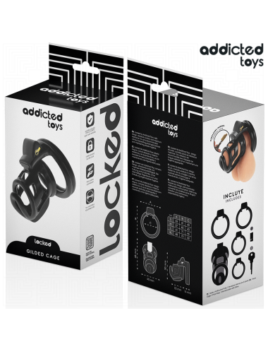 ADDICTED TOYS LOCKED - GAIOLA GILDEN GAIOLA PARA PÊNIS 8,5 CM