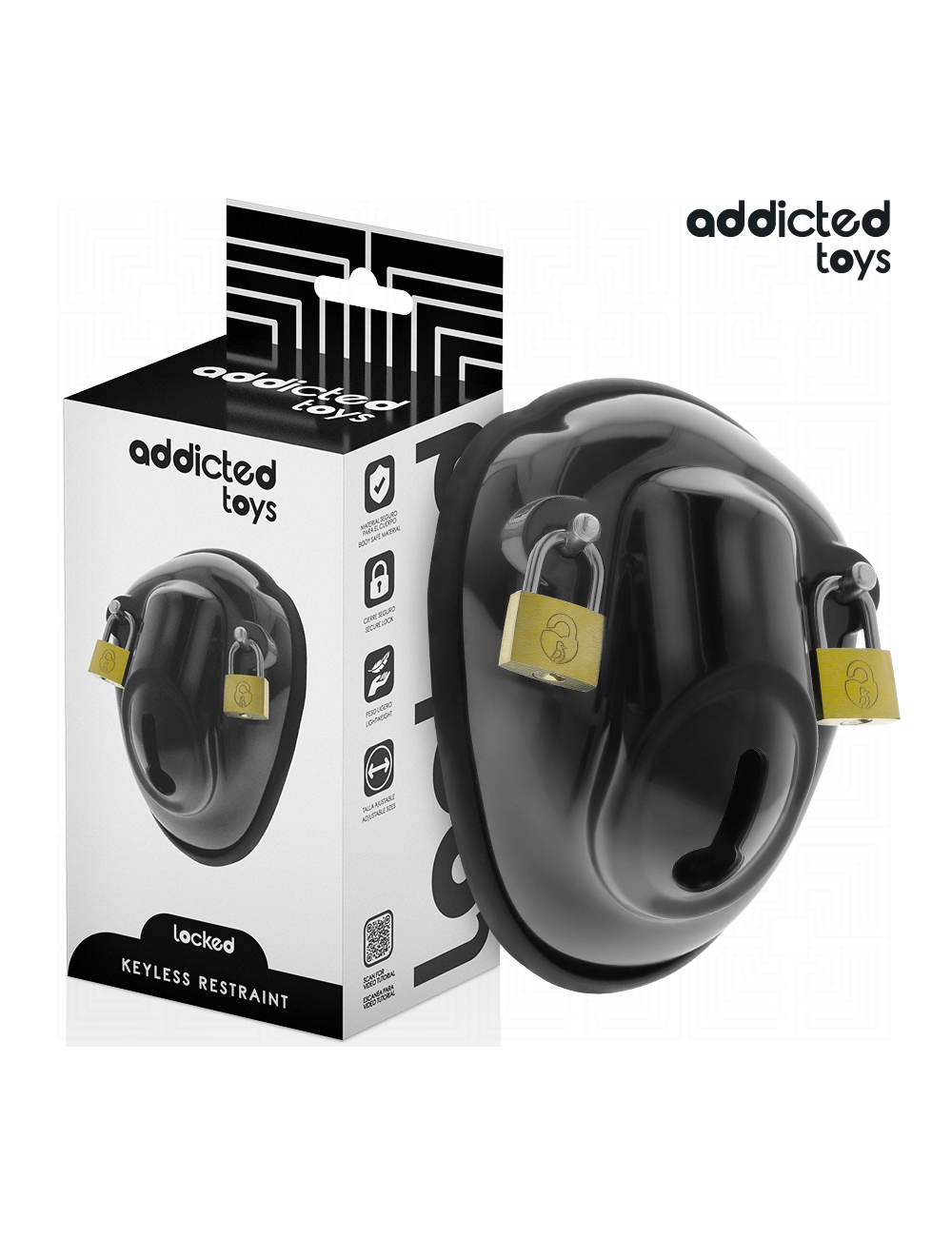 ADDICTED TOYS LOCKED - GAIOLA DE CONTENÇÃO SEM CHAVE PARA PÊNIS 11 ADDICTED TOYS LOCKED - GAIOLA DE CONTENÇÃO SEM CHAVE PARA PÊNIS 11