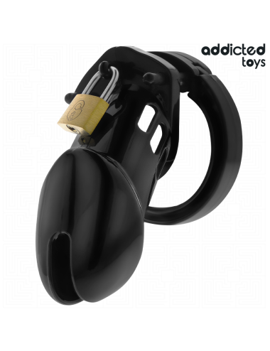ADDICTED TOYS LOCKED - GAIOLA DE PÊNIS DE OBSIDIANA TAMANHO M