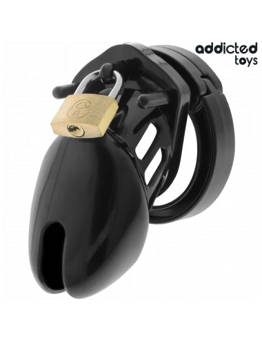 ADDICTED TOYS LOCKED - GAIOLA DE PÊNIS DE OBSIDIANA TAMANHO S