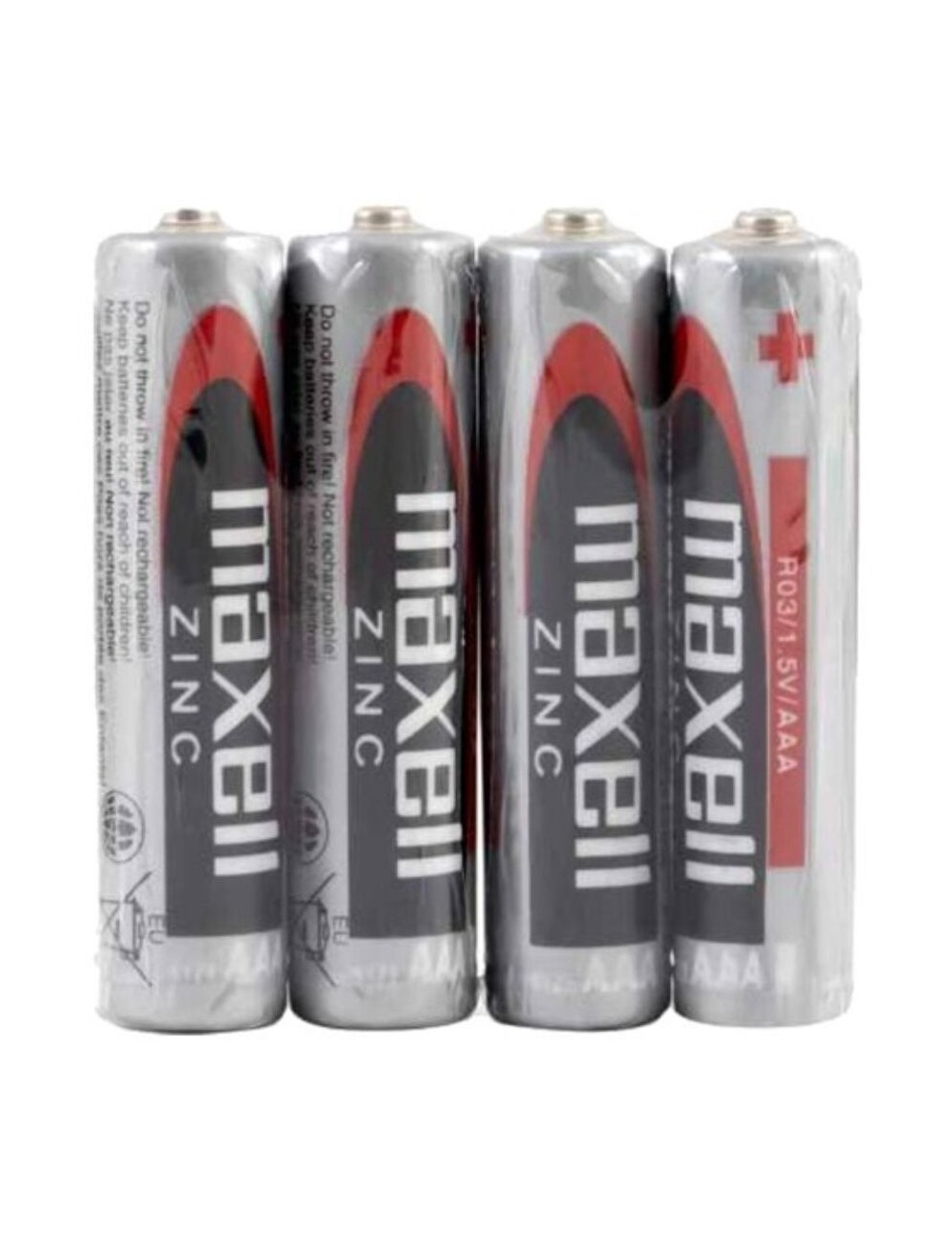 MAXELL - PILHA SALINA MANGANESO AAA R03 RETRÁTIL*4