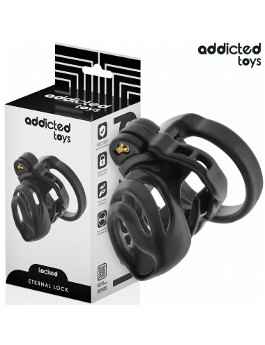 ADDICTED TOYS LOCKED - GAIOLA PARA PÊNIS COM TRAVA ETERNA 9 CM