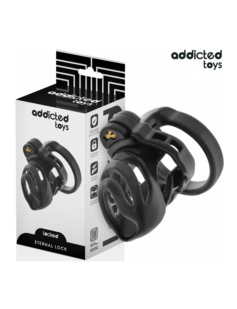 ADDICTED TOYS LOCKED - GAIOLA PARA PÊNIS COM TRAVA ETERNA 9 CM ADDICTED TOYS LOCKED - GAIOLA PARA PÊNIS COM TRAVA ETERNA 9 CM