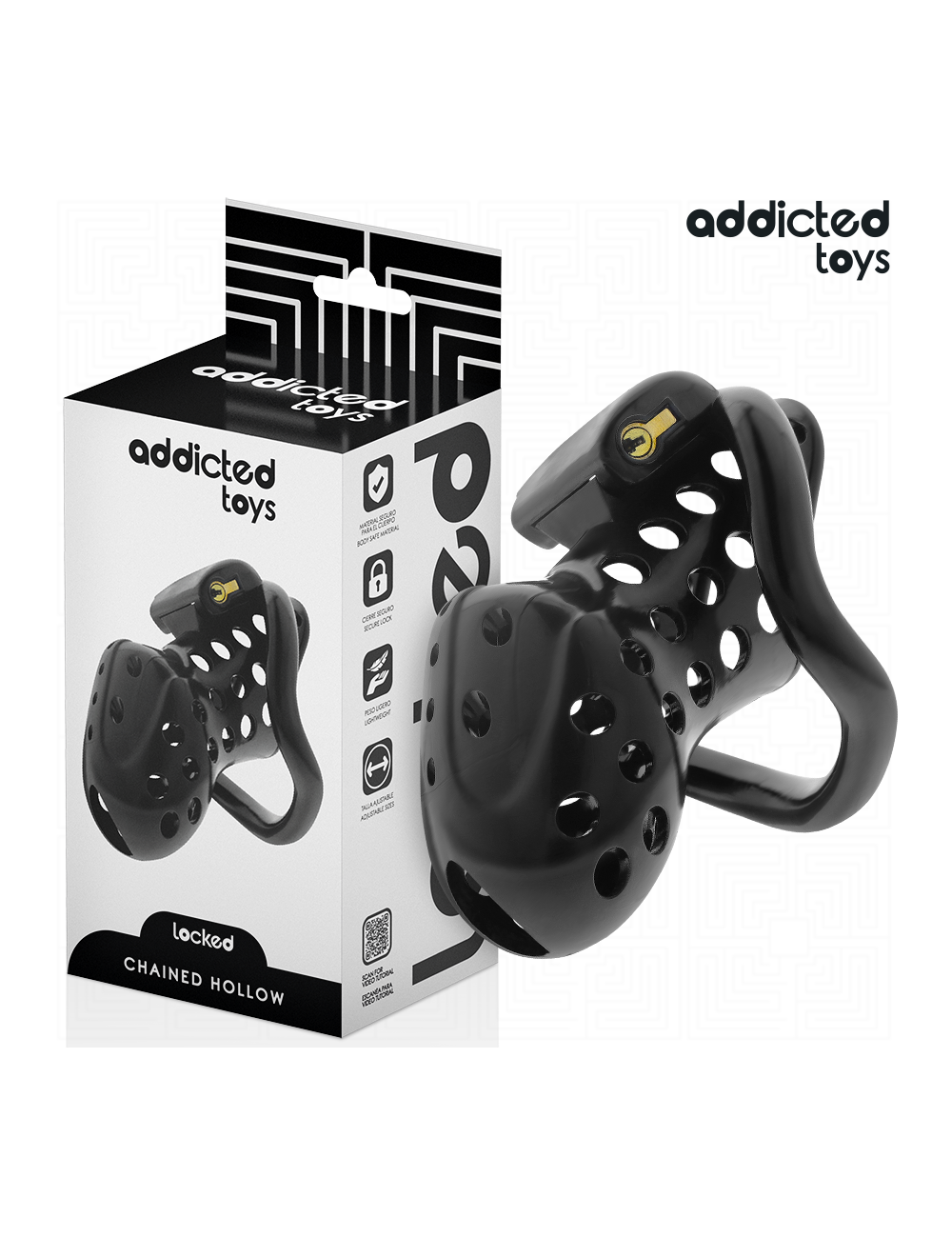 ADDICTED TOYS LOCKED - GAIOLA DE PÊNIS OCO COM CORRENTE 10 ADDICTED TOYS LOCKED - GAIOLA DE PÊNIS OCO COM CORRENTE 10