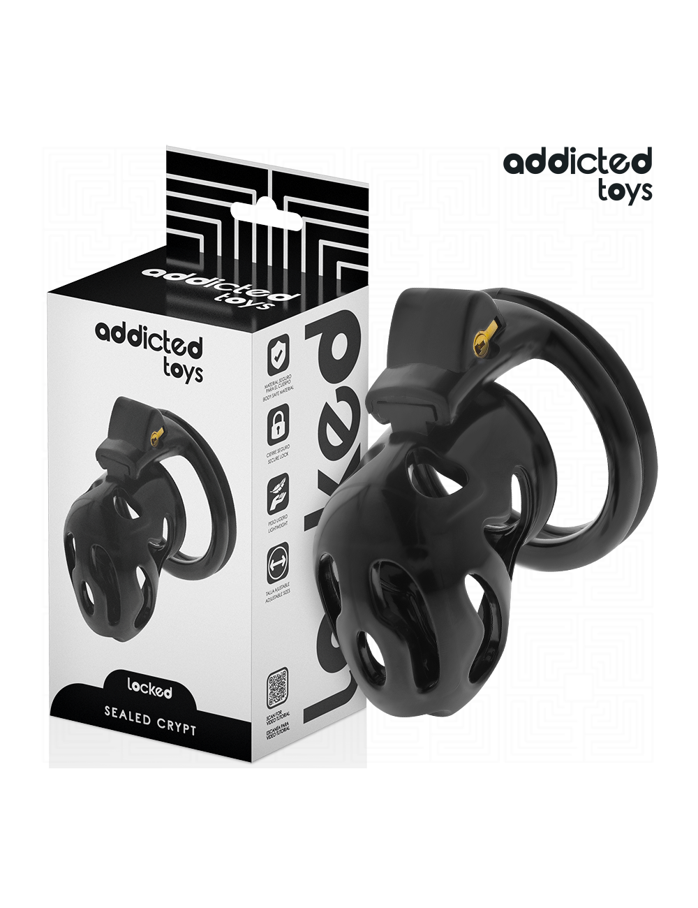 ADDICTED TOYS LOCKED - GAIOLA DE PÊNIS CRYPT SELADA 8 CM ADDICTED TOYS LOCKED - GAIOLA DE PÊNIS CRYPT SELADA 8 CM