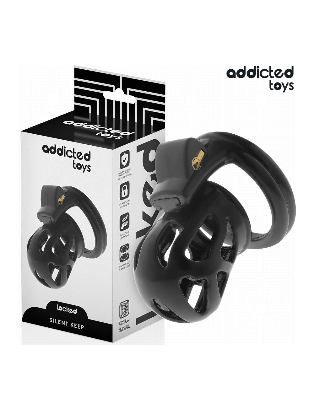 ADDICTED TOYS LOCKED - GAIOLA PARA PÊNIS SILENT KEEP 7 ADDICTED TOYS LOCKED - GAIOLA PARA PÊNIS SILENT KEEP 7