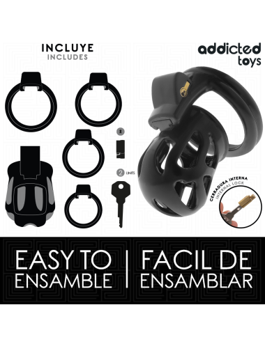ADDICTED TOYS LOCKED - GAIOLA PARA PÊNIS SILENT KEEP 7,5 CM