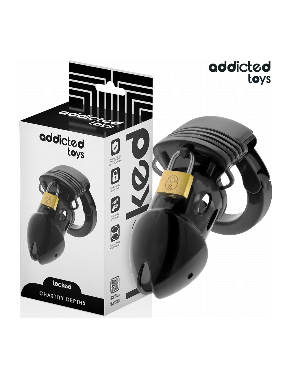 ADDICTED TOYS LOCKED - GAIOLA PARA PÊNIS CHASTITY DEPHHS 7 ADDICTED TOYS LOCKED - GAIOLA PARA PÊNIS CHASTITY DEPHHS 7