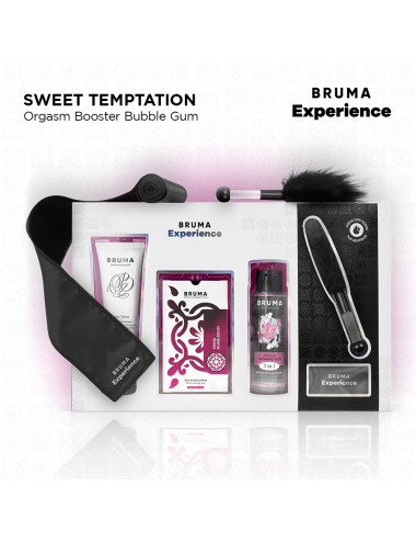 BRUMA XPERIENCE - KIT DE CHICLETE TENTAÇÃO COM POTENCIALIZADOR DE ORGASMO