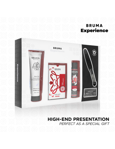 BRUMA XPERIENCE - KIT DE TENTAÇÃO VIBRO-ORGÁSMICA DE MORANGO DOCE