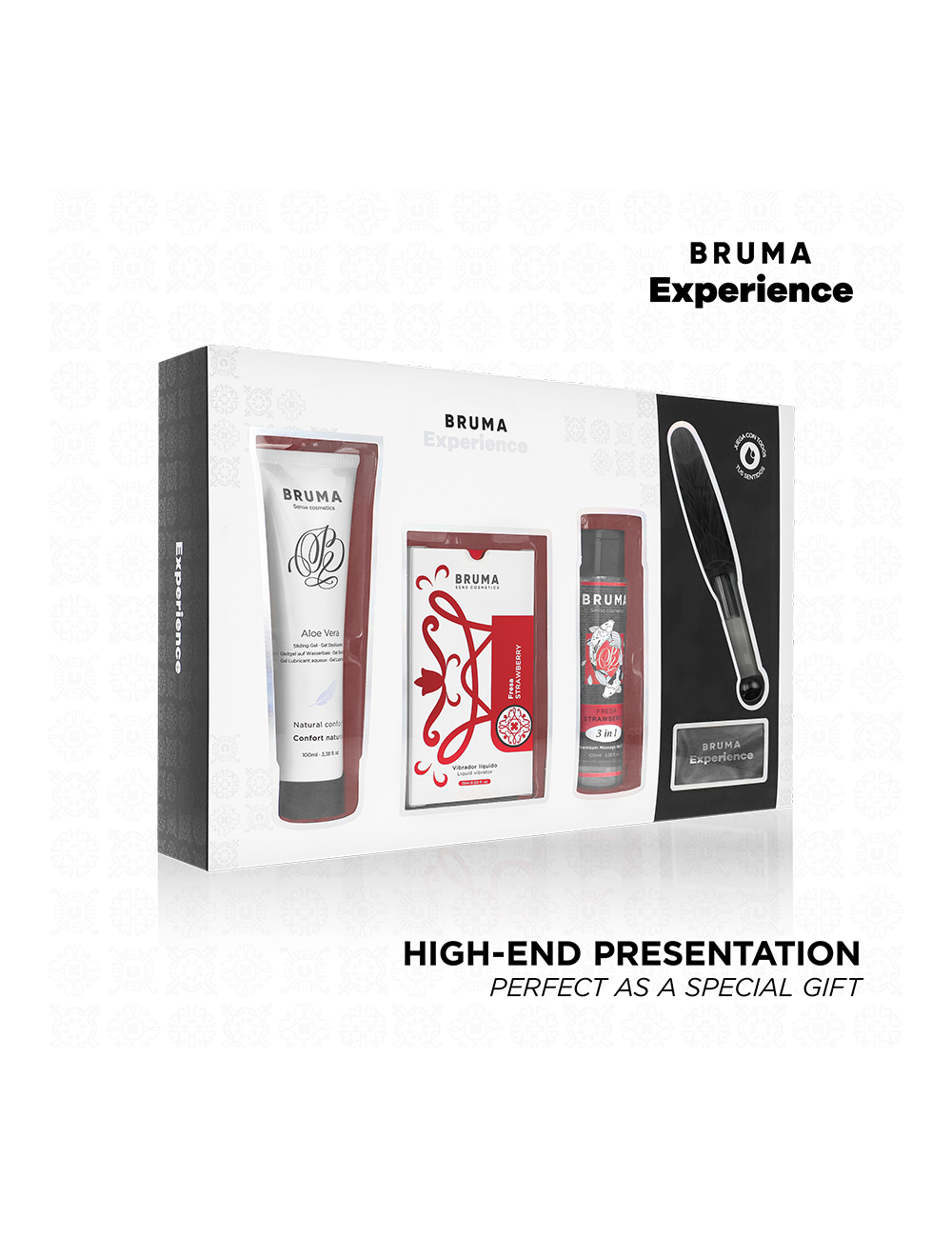 BRUMA XPERIENCE - KIT DE TENTAÇÃO VIBRO-ORGÁSMICA DE MORANGO DOCE BRUMA XPERIENCE - KIT DE TENTAÇÃO VIBRO-ORGÁSMICA DE MORANGO DOCE