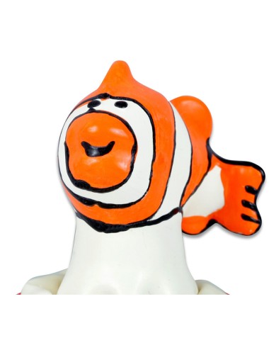 CONDOMERIE - PRESERVATIVOS NOVIDADES PINTADOS À MÃO PEIXE LARANJA