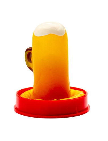 CONDOMERIE - PRESERVATIVOS NOVIDADES PINTADOS À MÃO COPO DE CERVEJA
