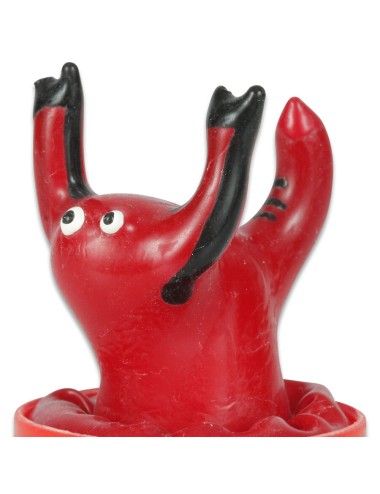CONDOMERIE - PRESERVATIVOS NOVIDADES PINTADOS À MÃO ESCORPIÃO VERMELHO
