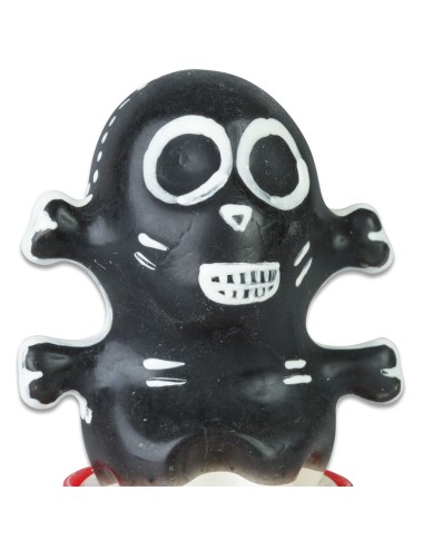 CONDOMERIE - PRESERVATIVOS NOVIDADES PINTADOS À MÃO SKULL BLACK MODELO 1