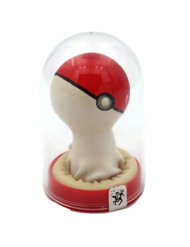 CONDOMERIE - PRESERVATIVOS NOVIDADES PINTADOS À MÃO POKEBALL VERMELHO-BRANCO