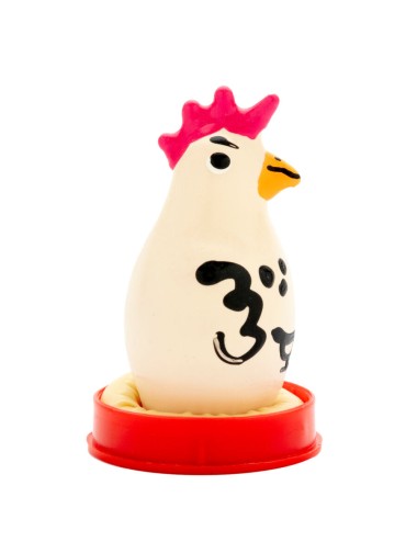 CONDOMERIE - PRESERVATIVOS NOVIDADES PINTADOS À MÃO COCKY ROOSTER
