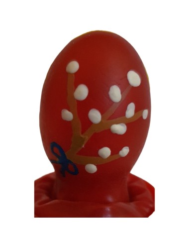 CONDOMERIE - PRESERVATIVOS NOVIDADES PINTADOS À MÃO OVO DE PÁSCOA VERMELHO