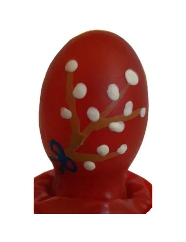 CONDOMERIE - PRESERVATIVOS NOVIDADES PINTADOS À MÃO OVO DE PÁSCOA VERMELHO