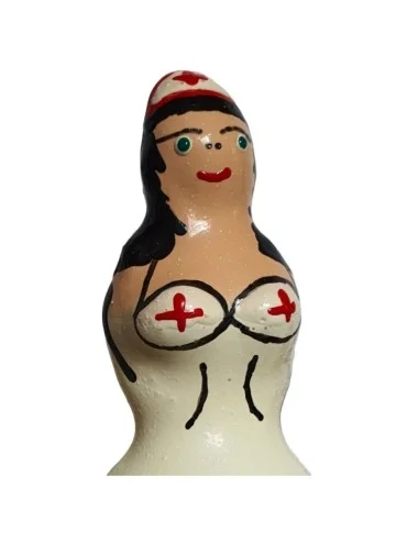 CONDOMERIE - PRESERVATIVOS NOVIDADES PINTADOS À MÃO ENFERMEIRA PRETO