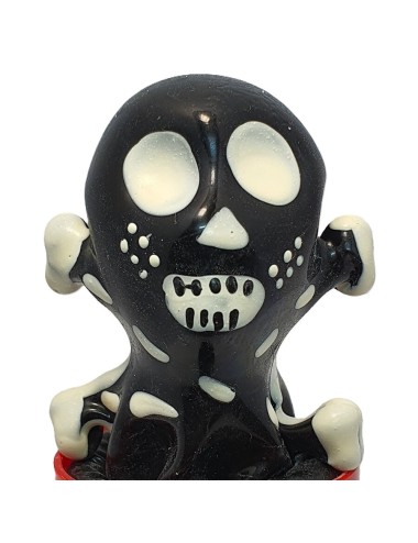 CONDOMERIE - PRESERVATIVOS NOVIDADES PINTADOS À MÃO SKULL BLACK MODELO 2
