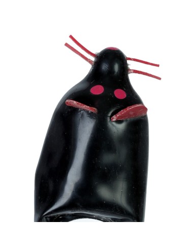 CONDOMERIE - PRESERVATIVOS NOVIDADES PINTADOS À MÃO BLACK MOUSE XL