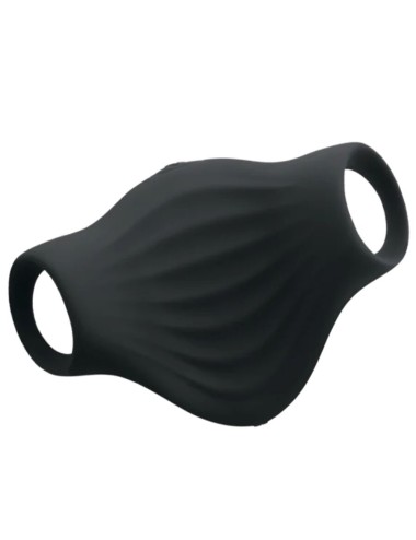 ROCKS-OFF - MASTURBADOR VIBRADOR FLEXÍVEL PALM BLACK