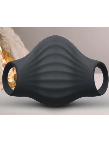 ROCKS-OFF - MASTURBADOR VIBRADOR FLEXÍVEL PALM BLACK