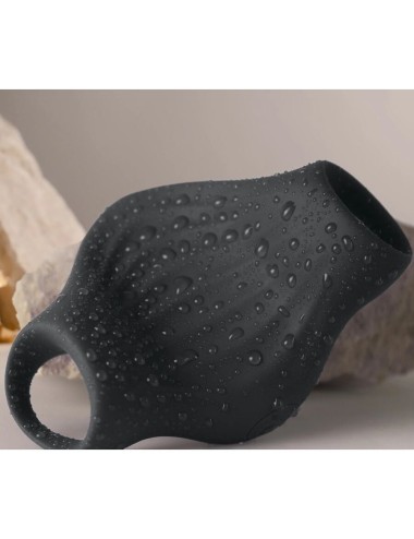 ROCKS-OFF - MASTURBADOR VIBRADOR FLEXÍVEL PALM BLACK