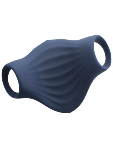 ROCKS-OFF - MASTURBADOR VIBRADOR FLEXÍVEL PALM BLUE