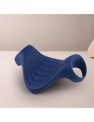 ROCKS-OFF - MASTURBADOR VIBRADOR FLEXÍVEL PALM BLUE