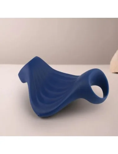 ROCKS-OFF - MASTURBADOR VIBRADOR FLEXÍVEL PALM BLUE