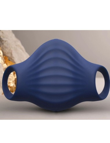ROCKS-OFF - MASTURBADOR VIBRADOR FLEXÍVEL PALM BLUE
