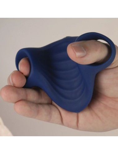 ROCKS-OFF - MASTURBADOR VIBRADOR FLEXÍVEL PALM BLUE
