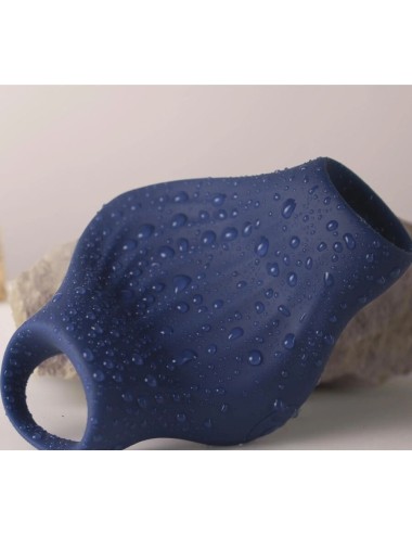 ROCKS-OFF - MASTURBADOR VIBRADOR FLEXÍVEL PALM BLUE