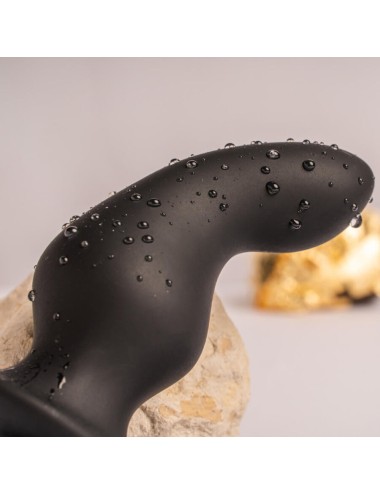 ROCKS-OFF - PLUG ANAL RO-ZEN RRO COM ANEL VIBRATÓRIO PARA PÊNIS PRETO