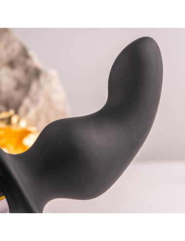 ROCKS-OFF - PLUG ANAL RO-ZEN RRO COM ANEL VIBRATÓRIO PARA PÊNIS PRETO