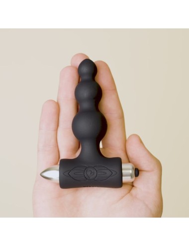 ROCKS-OFF - PETITE SENSATIONS BUBBLES PLUG ANAL VIBRADOR PRETO
