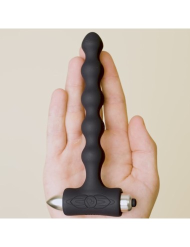 ROCKS-OFF - PETITE SENSATIONS PEARLS PLUG ANAL VIBRADOR PRETO