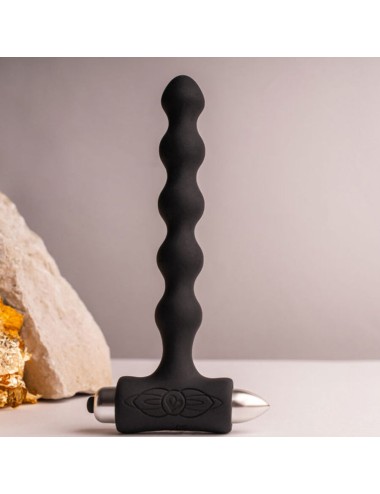 ROCKS-OFF - PETITE SENSATIONS PEARLS PLUG ANAL VIBRADOR PRETO