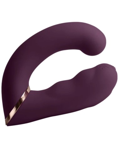 ROCKS-OFF - VIBRADOR DUPLO GEMINI ESTIMULADOR DE CLITÓRIS PONTO G ROXO