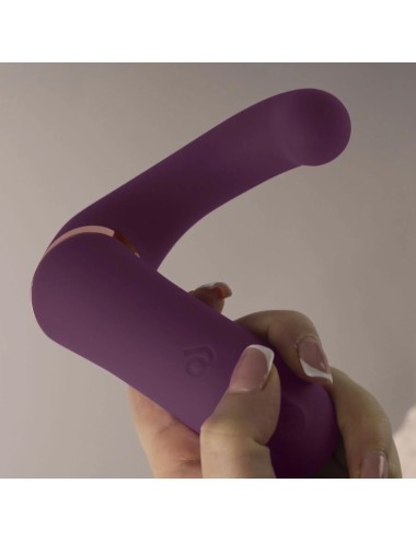 ROCKS-OFF - VIBRADOR DUPLO GEMINI ESTIMULADOR DE CLITÓRIS PONTO G ROXO