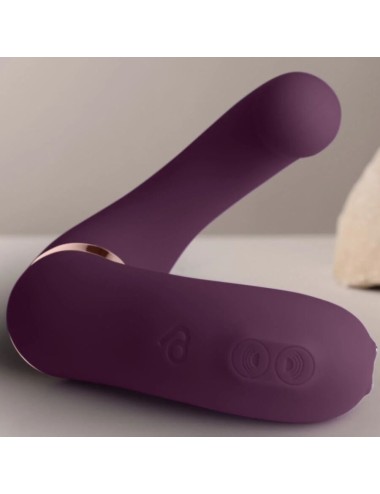 ROCKS-OFF - VIBRADOR DUPLO GEMINI ESTIMULADOR DE CLITÓRIS PONTO G ROXO