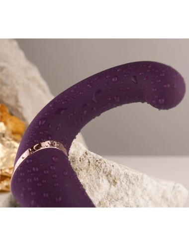 ROCKS-OFF - VIBRADOR DUPLO GEMINI ESTIMULADOR DE CLITÓRIS PONTO G ROXO