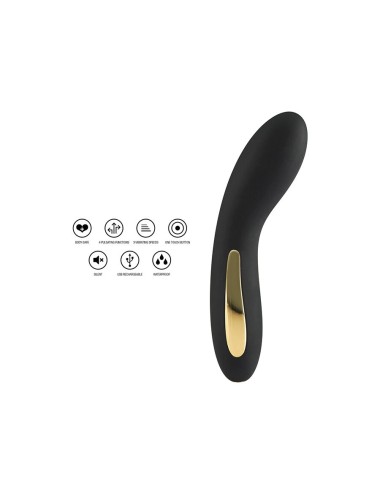 TOYJOY - VIBRADOR PRETO COM LUZ LUMINADA