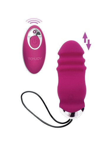 TOYJOY - FELICIDADE SUNN SIDE PARA CIMA E PARA BAIXO VIBRADOR FÚCSIA CONTROLE REMOTO
