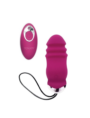TOYJOY - FELICIDADE SUNN SIDE PARA CIMA E PARA BAIXO VIBRADOR FÚCSIA CONTROLE REMOTO