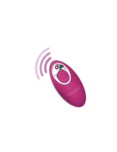 TOYJOY - FELICIDADE SUNN SIDE PARA CIMA E PARA BAIXO VIBRADOR FÚCSIA CONTROLE REMOTO